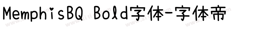 MemphisBQ Bold字体字体转换